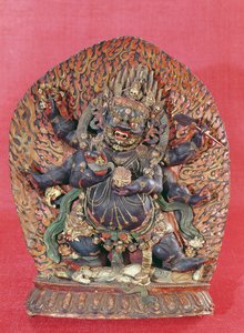 Beeld van Mahakala door Tibetan School